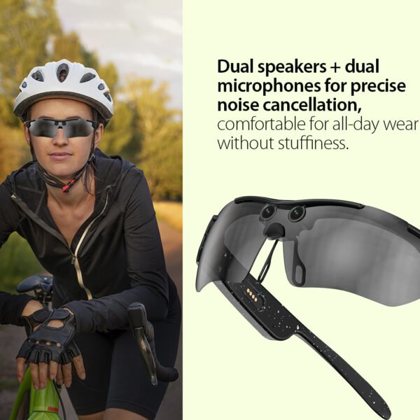 AI Smart Cycling Glasses, Outdoor Sports, Cycling, Smart Photo & Video Shooting, Real-time Translation Glasses