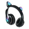 Colorful Glowing Cat Ear Over-Ear Wireless Bluetooth Gaming Headphones